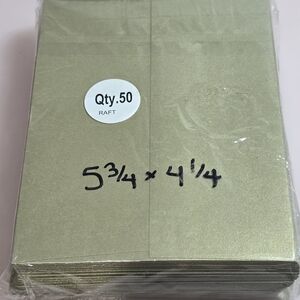 Gold Matalic Party Invitation Envelopes - Pack of 50